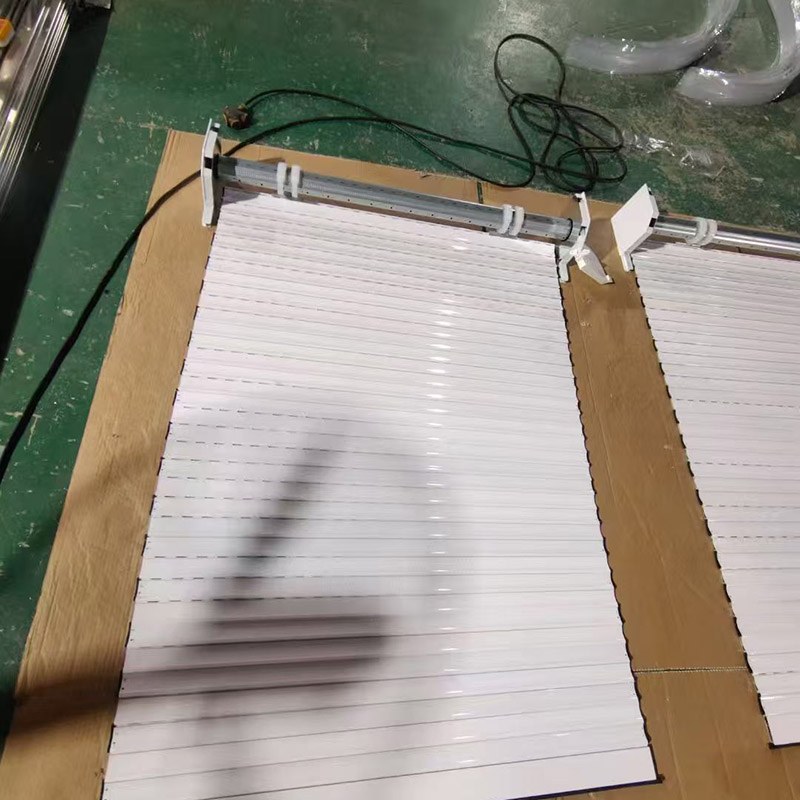 Contraventanas enrollables montadas en el frente